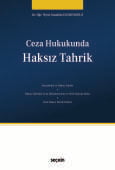 Ceza Hukukunda Haksız Tahrik (Ciltli)