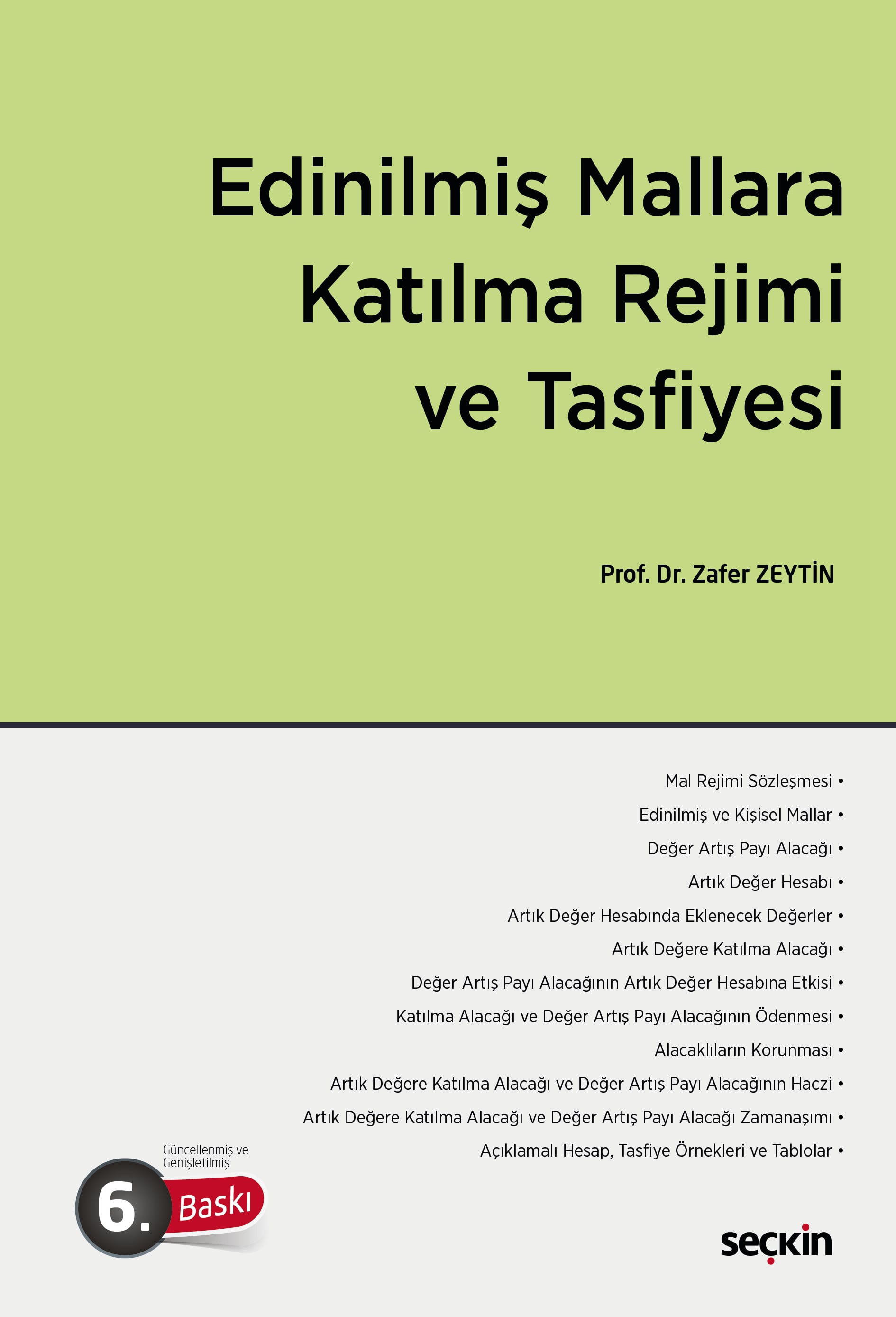 Edinilmiş Mallara Katılma Rejimi ve Tasfiyesi
