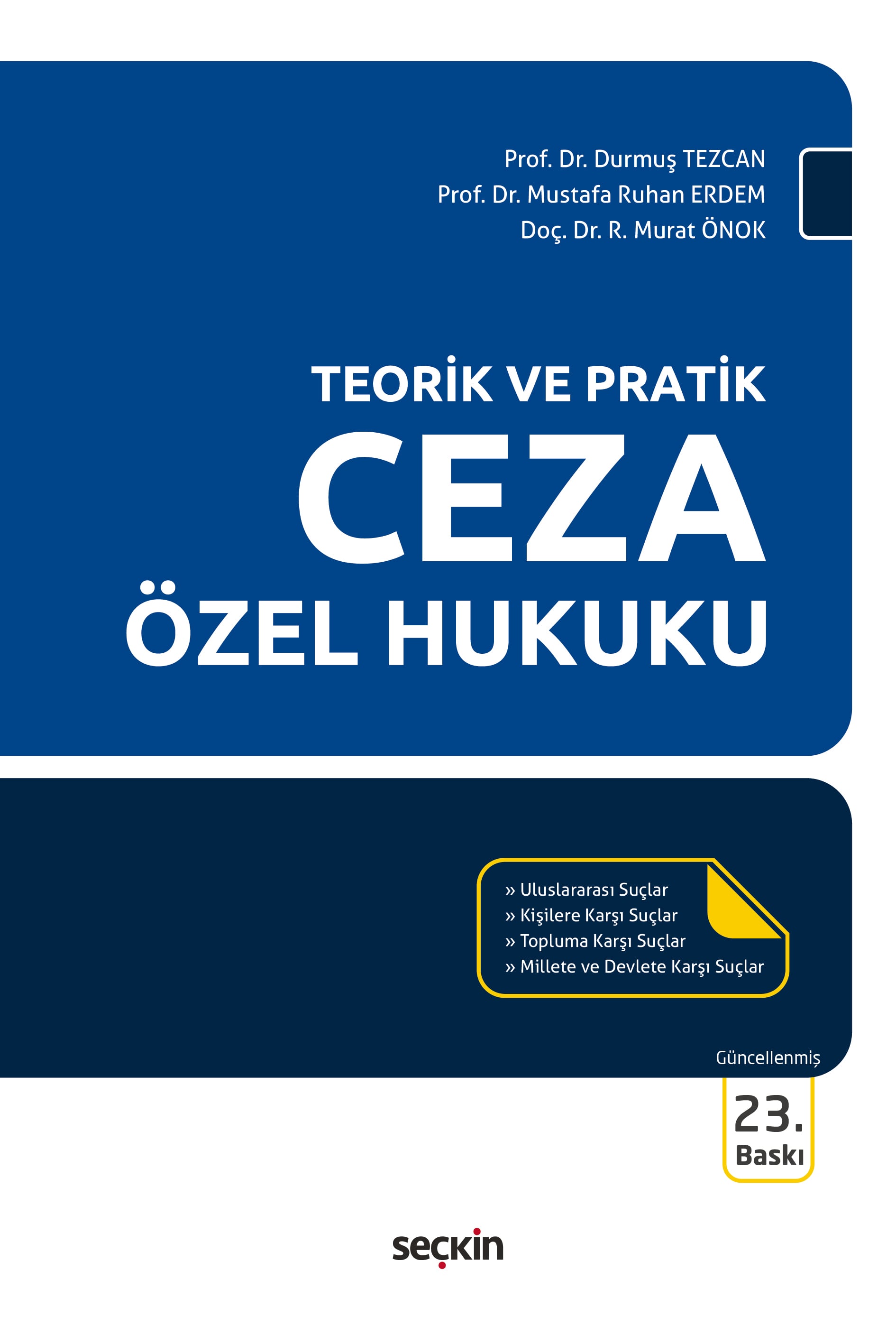 Teorik ve PratikCeza Özel Hukuku