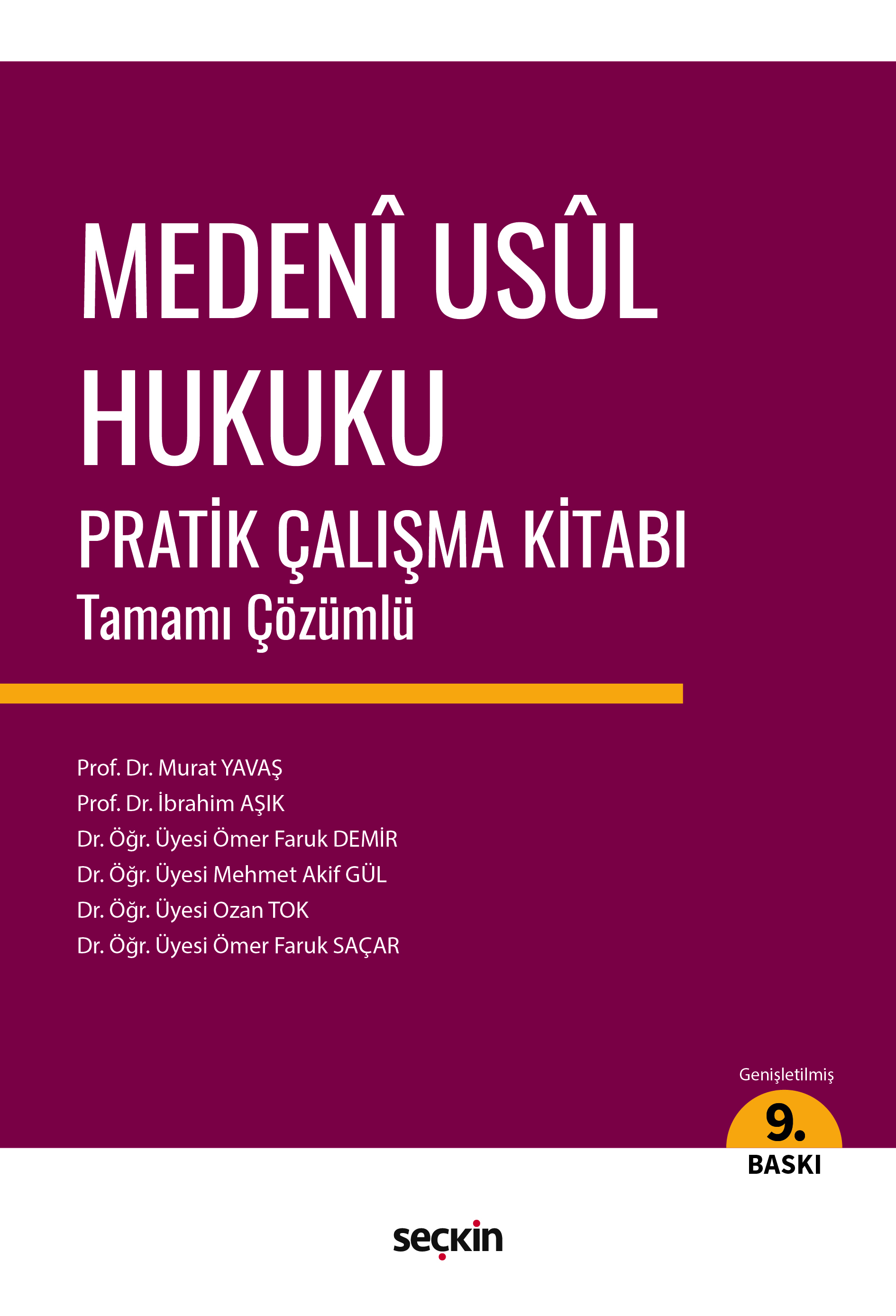 Medeni Usul Hukuku  Pratik Çalışma Kitabı Tamamı Çözümlü