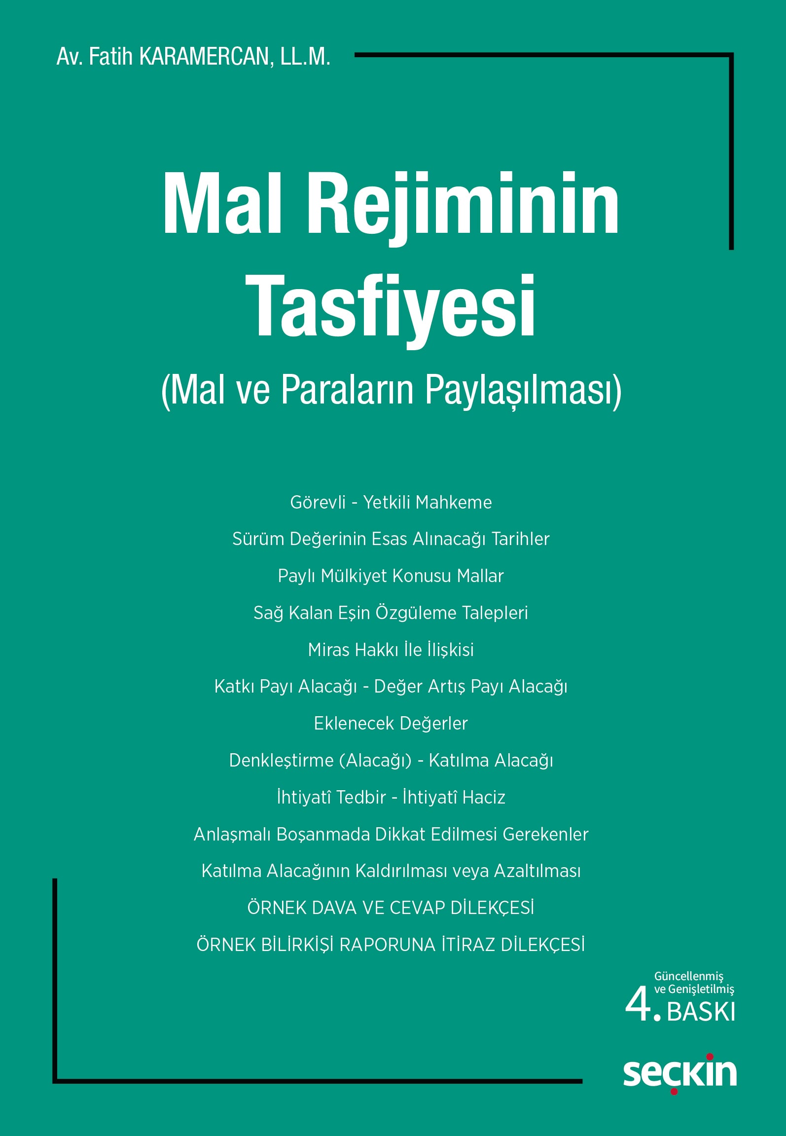 Mal Rejiminin Tasfiyesi (Mal ve Paraların Paylaşılması)