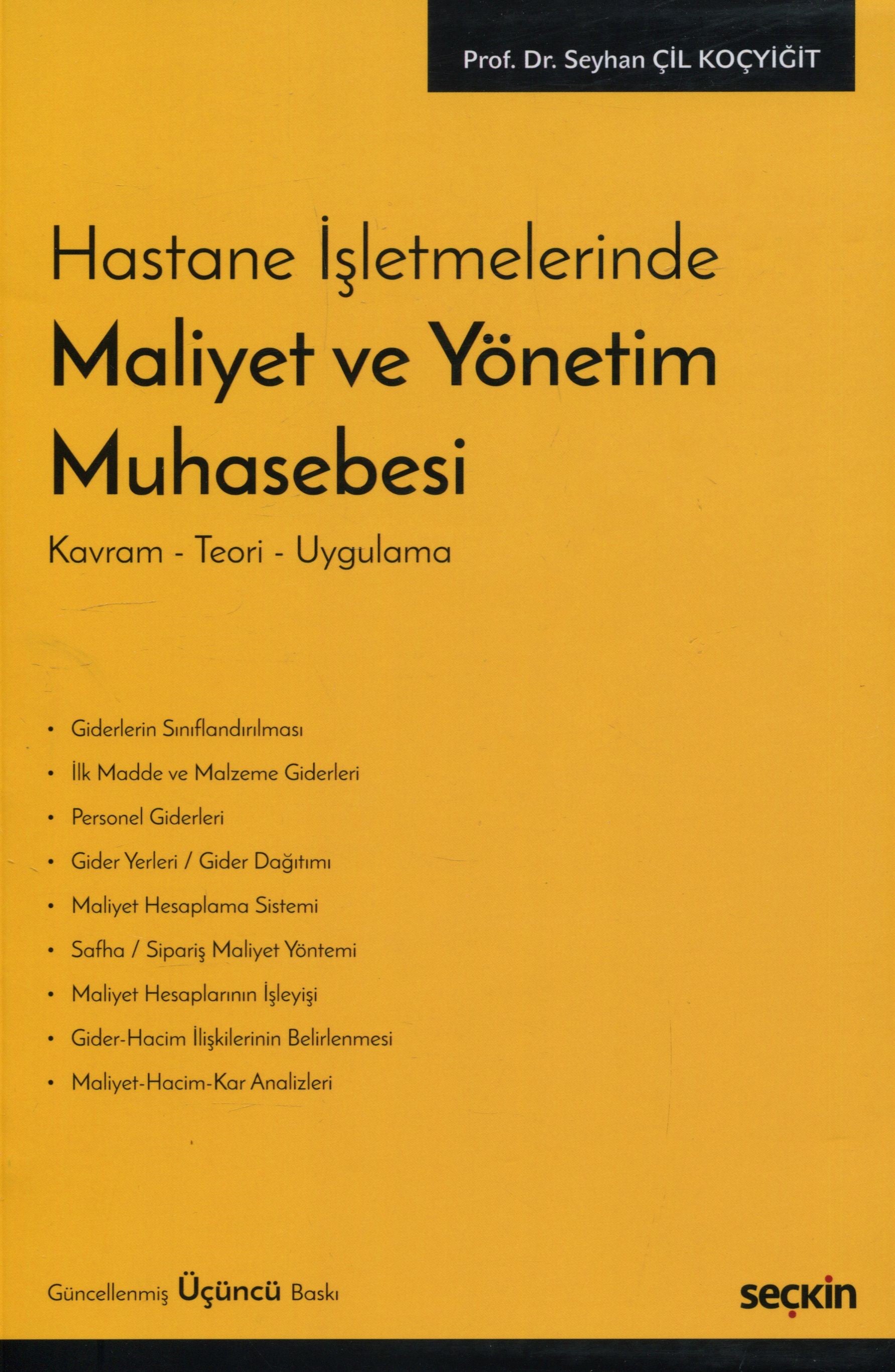 Hastane İşletmelerindeMaliyet ve Yönetim Muhasebesi
