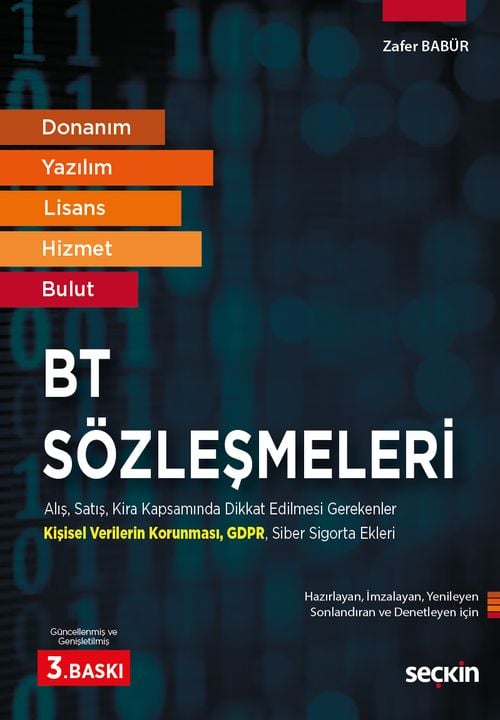 Donanım, Yazılım, Lisans, Hizmet, BulutBT Sözleşmeleri  Alış, Satış, Kira Kapsamında Dikkat Edilmesi Gerekenler Kişisel Verilerin Korunması – GDPR – Siber Sigorta Ekleri