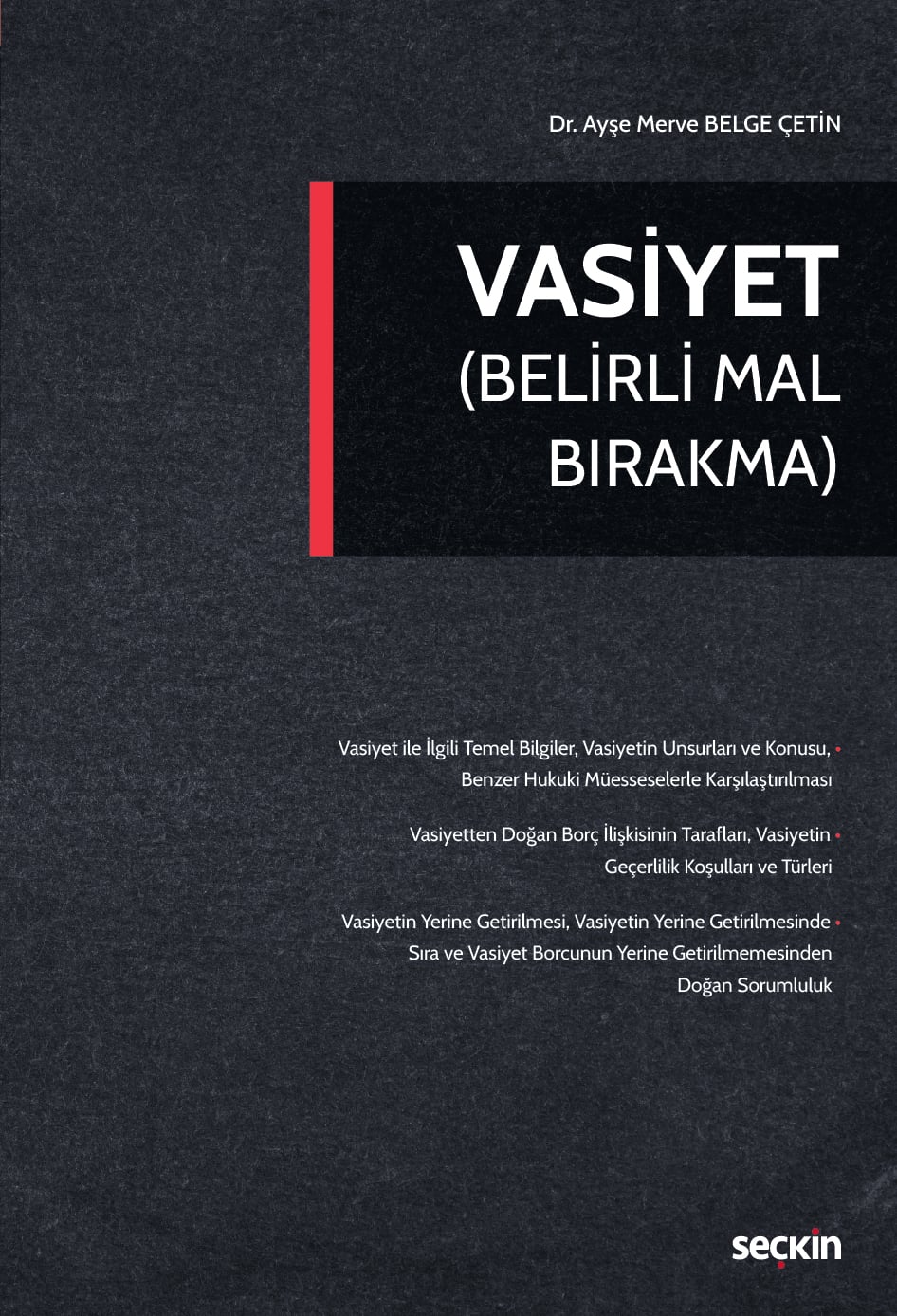 Vasiyet (Belirli Mal Bırakma)