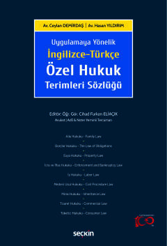 Uygulamaya Yönelikİngilizce–Türkçe Özel Hukuk Terimleri Sözlüğü