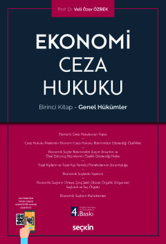 Ekonomi Ceza Hukuku Birinci Kitap – Genel Hükümler