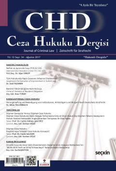 Ceza Hukuku Dergisi – 2018 Yılı Abonelik Prof. Dr. Veli Özer Özbek 
