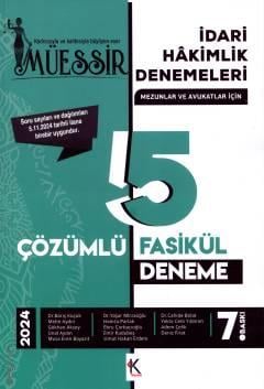 Müessir İdari Hakimlik Denemeleri - Mezunlar ve Avukatlar İçin Barış Küçük, Yaşar Mirzaoğlu, Cahide Bolat