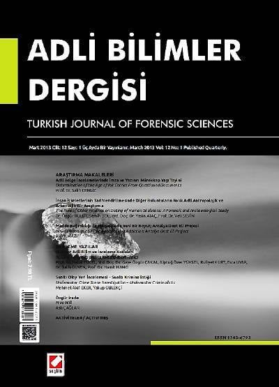 Adli Bilimler Dergisi – Cilt:12 Sayı:1 Mart 2013 Prof. Dr. İ. Hamit Hancı 