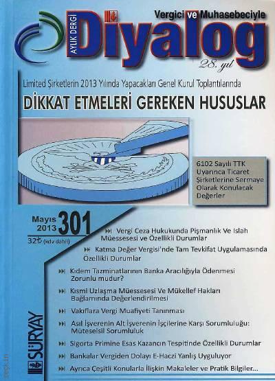 Vergici ve Muhasebeciyle Diyalog Dergisi Sayı:301 Mayıs 2013 Süleyman Genç 