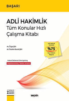 BAŞARI – Adli Hakimlik Tüm Konular Hızlı Çalışma Kitabı