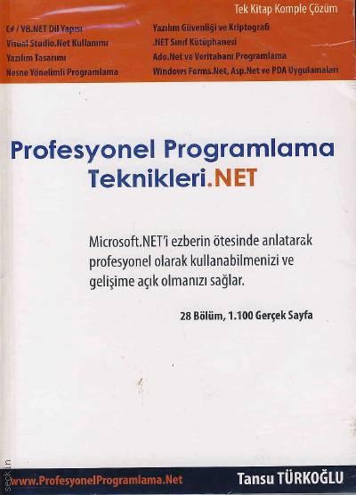 Profesyonel Programlama Teknikleri .NET Tansu Türkoğlu  - Kitap