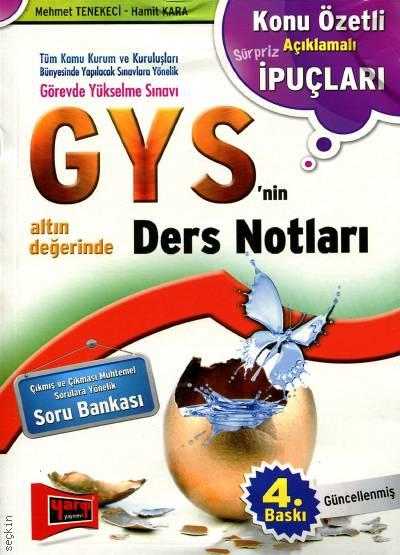 GYS Ders Notları Mehmet Tenekeci, Hamit Kara