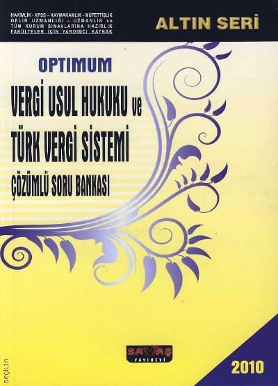 Vergi Usul Hukuku ve Türk Vergi Sistemi  Çözümlü Soru Bankası Yazar Belirtilmemiş  - Kitap