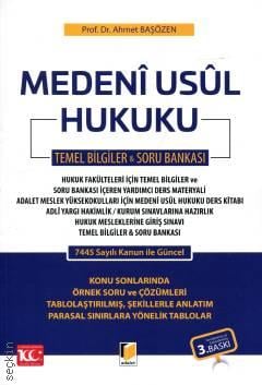 Medeni Usul Hukuku Temel Bilgiler & Soru Bankası Prof. Dr. Ahmet Başözen  - Kitap