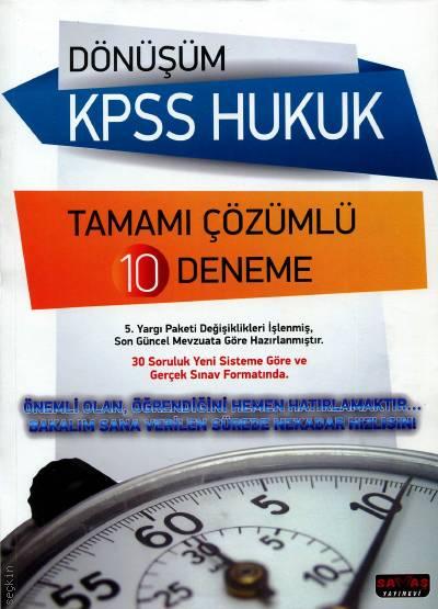 Dönüşüm KPSS Hukuk Tamamı Çözümlü 10 Deneme Komisyon  - Kitap