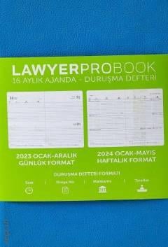 Lawyer Probook Küçük Boy Ajanda (16 Aylık) Mavi Günlük Avukat Ajandası (11*17) Lawyer Ajanda 