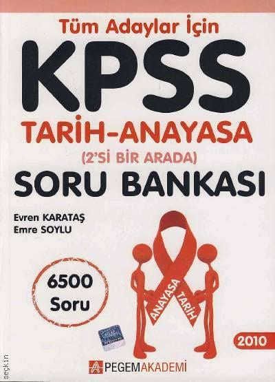 KPSS Tarih – Anayasa Soru Bankası Enver Karataş, Emre Soylu