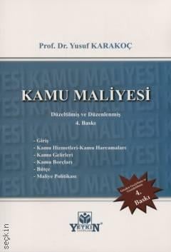 Kamu Maliyesi Prof. Dr. Yusuf Karakoç  - Kitap