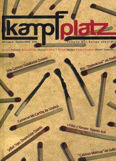 Kampfplatz – 3 (Cilt:1 Sayı:3 Haziran 2013) Kolektif  - Kitap