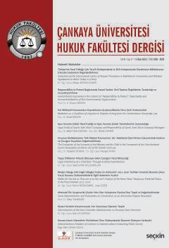 Çankaya Üniversitesi Hukuk Fakültesi Dergisi Cilt:8 Sayı:2 Ekim 2023 Prof. Dr. Cemal Oğuz 