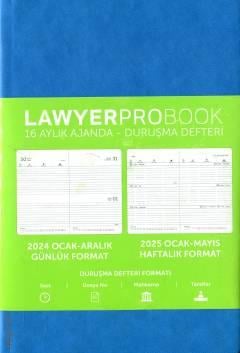 Lawyer Probook Küçük Boy Ajanda (16 Aylık) Mavi