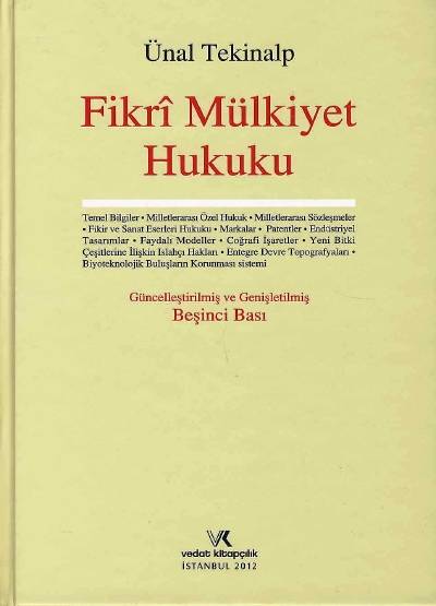 Fikri Mülkiyet Hukuku Ünal Tekinalp