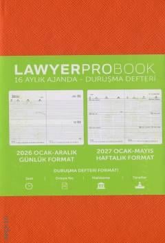 Lawyer Probook Küçük Boy Ajanda (16 Aylık) Turuncu 2026