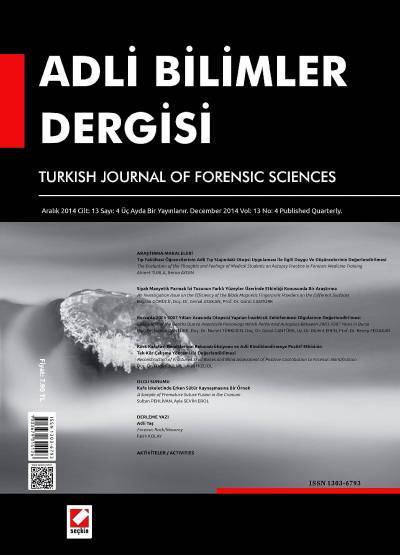 Adli Bilimler Dergisi – Cilt:13 Sayı:4 Aralık 2014 Prof. Dr. İ. Hamit Hancı 