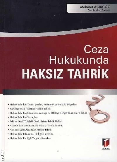 Ceza Hukukunda Haksız Tahrik Mehmet Açıkgöz