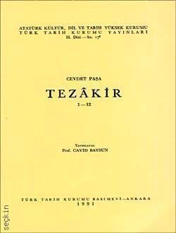Cevdet Paşa Tezakir (1–2) Yazar Belirtilmemiş  - Kitap