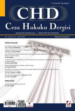 Ceza Hukuku Dergisi Sayı:29 – Aralık 2015 Veli Özer Özbek