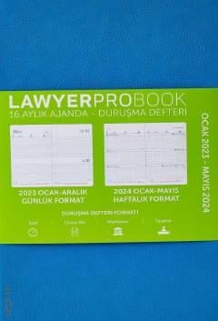 Lawyer  Probook Büyük Boy Ajanda (16 Aylık) Mavi 2023 Günlük Duruşma Ajandası (13*21) Lawyer Ajanda 