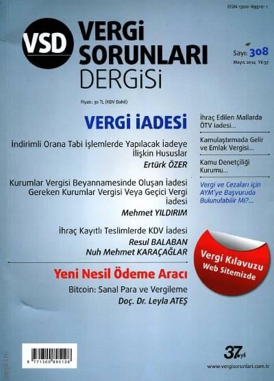 Vergi Sorunları Dergisi Sayı:308 Mayıs 2014 Olcay Kolotoğlu