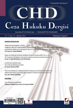 Ceza Hukuku Dergisi Sayı:31 – Ağustos 2016 Veli Özer Özbek