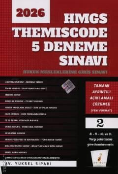 HMGS Themiscode 5 Deneme Sınavı Tamamı Ayrıntılı Açıklamalı Çözümlü Yüksel Sipahi  - Kitap