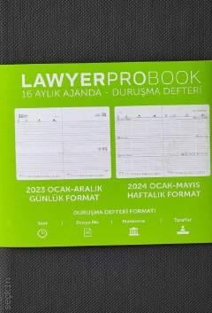 Lawyer Probook Küçük Boy Ajanda (16 Aylık) Siyah Günlük Avukat Ajandası (11*17) Lawyer Ajanda 