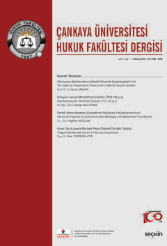 Çankaya Üniversitesi Hukuk Fakültesi Dergisi Cilt:9 Sayı:1 Nisan 2024 Prof. Dr. Cemal Oğuz 