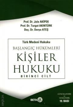 Kişiler Hukuku Cilt: 1