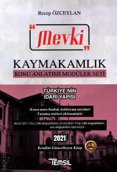Mevki Kaymakamlık Türkiye'nin İdari Yapısı Modüler Seti Konu Anlatımı Recep Özceylan  - Kitap
