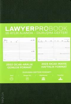 Lawyer Probook Küçük Boy (16 Aylık) Ajanda Koyu Yeşil 2022 Lawyer Ajanda