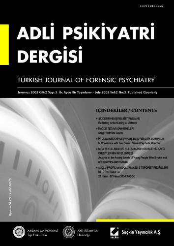 Adli Psikiyatri Dergisi – Cilt:2 Sayı:3 Temmuz 2005 İ. Hamit Hancı