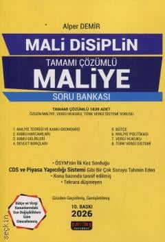 Mali Disiplin Maliye Soru Bankası Tamamı Çözümlü  Alper Demir  - Kitap