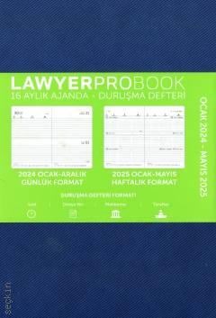 Lawyer Probook Büyük Boy Ajanda (16 Aylık) Lacivert 2024 Lawyer Ajanda