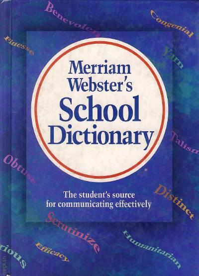 Merriam Webster's School Dictionary Yazar Belirtilmemiş  - Kitap