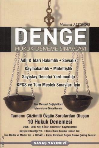 Denge Hukuk Deneme Sınavları Mehmet Altundiş  - Kitap