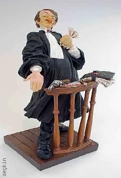 Forchino Avukat Erkek Biblo (42 cm)   - Kitap