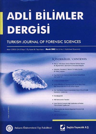 Adli Bilimler Dergisi – Cilt:1 Sayı:1 Eylül 2002 Prof. Dr. İ. Hamit Hancı 
