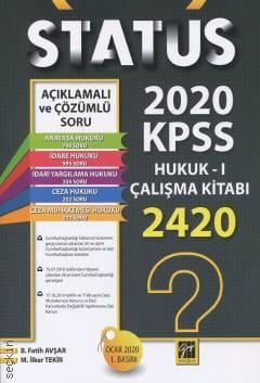 Status KPSS A Gurubu Hukuk I Çalışma Kitabı B. Fatih Avşar, M. İlker Tekir  - Kitap