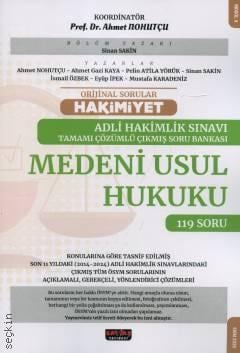 HAKİMİYET Adli Hakimlik Tamamı Çözümlü Çıkmış Soru Bankası Medeni Usul Hukuku Prof. Dr. Ahmet Nohutçu  - Kitap